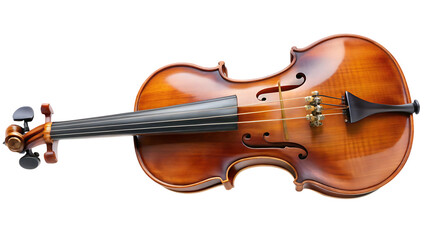 Fototapeta premium violin isolated on white background PNG , AI GENERATED