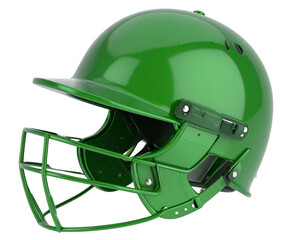 Fototapeta premium Full Face Protective Cricket Headgear, isolated on a transparent background