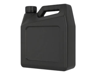 Transmission Fluid Canister with Textured Grip, Side Profile View, isolated on a transparent background