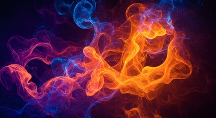 Fototapeta premium fire flames background