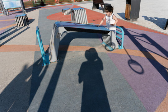 Toddler On The Sports Field
