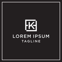 fk or kf square logo

