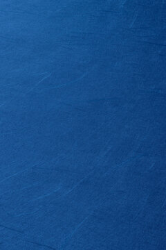 青色の和紙の背景　Blue Japanese washi paper background