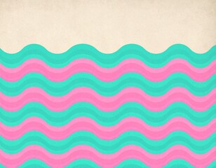 Retro pastel wave pattern background