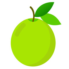 green isolated on white