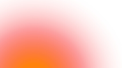Abstract orange and pink gradient element with transparent background