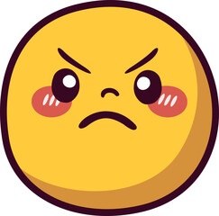 Angry Emoji Icon Vector