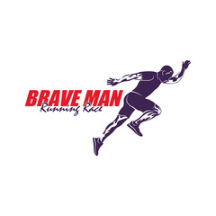 Women Running logo design vector. Silhouette Woman Running Template Illustration