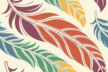 Vibrant seamless geometric pattern design with bold colors