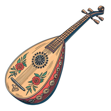 Wonderful Create Bold Stroke Gambus Lute From Riau Artistic Expression Excellence Clean Minimalist Design Perfect for Social Media Content Artistic Photography Masterpiece Creation Creative Asset
