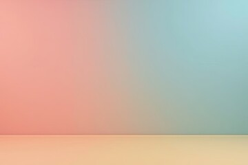 Empty room with a gradient color wall.