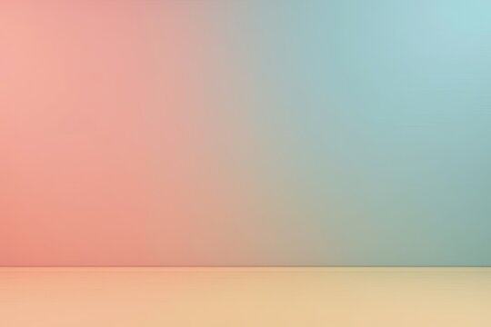 Empty room with a gradient color wall.