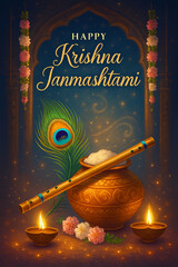 Happy Krishna Janmashtami – Festive Celebration 

