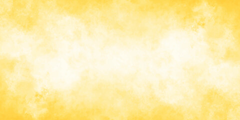 Abstract grungy yellow paper texture background with old vintage parchment and brown paint