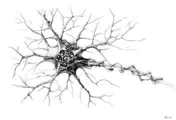 Obraz premium depiction activity.png neuron intricate