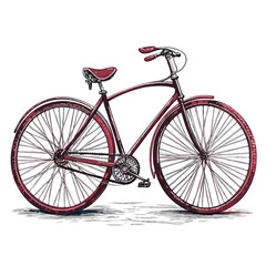 Fototapeta premium Mesmerizing Create Bold Stroke Vintage Bicycle Refined Artistry Collection Timeless Classic Beauty Suitable for Corporate Communications Professional Grade Creative Asset Collection Creative Asset