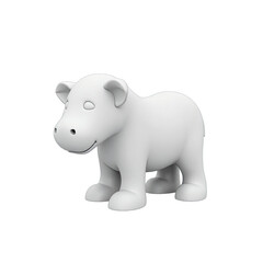Fototapeta premium 3d model of a cartoon animal.