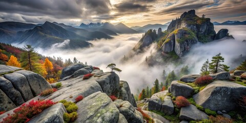 Mountain Vista Above the Clouds