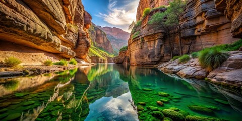 Canyon River Reflection