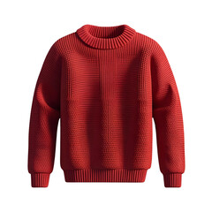 Red knit sweater png transparent background 