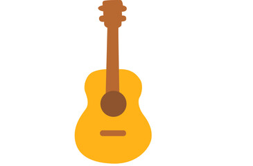 Naklejka premium acoustic guitar isolated on white