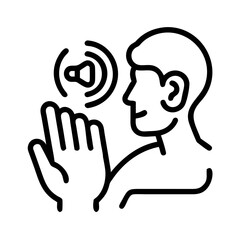 Obraz premium man listening to music