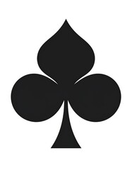 Black playing card club symbol