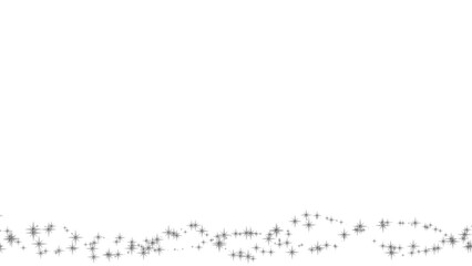 silver stars swirl line element