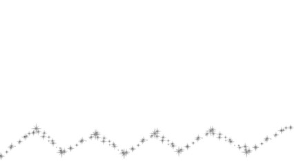 silver stars swirl line element