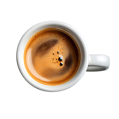 Cup of coffee isolated on white background