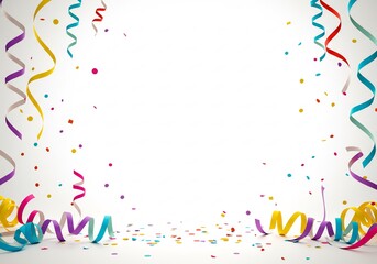 祝祭背景素材 カラフルリボン