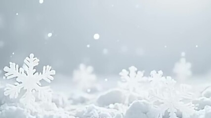 4K snow background, thick snow falling, fluffy snow loop, winter snowfall video, seamless snow animation, white gradient background, minimal winter background, holiday snow effect, soft falling snow, - Powered by Adobe