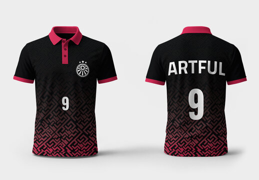 Modern Polo T-Shirt Style Sports Jersey Design Layout
