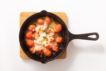 ミニトマト　チーズ焼き