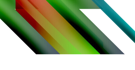 Abstract graphic design features vibrant diagonal stripes. Colors blend, creating dynamic visual effect. Minimalist composition, modern aesthetic.
