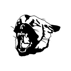 angry dog head mascot