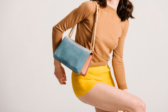 Elegant Style with Vibrant Accessories and Comfortable Knitwear