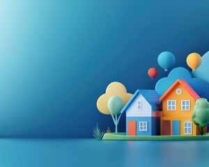 A visually appealing motion graphic promoting a real estate agency, Real Estate Advertising on Marketing and Media Usage
