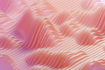 Waves of Soft Pink Patterns Create a Calming Aesthetic in Design