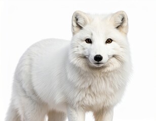 arctic fox isolated on white