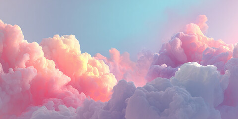 soft abstract cloud background, pastel colors, dreamy atmosphere, minimal design, high resolution, clean composition, perfect for product packaging and lifestyle branding