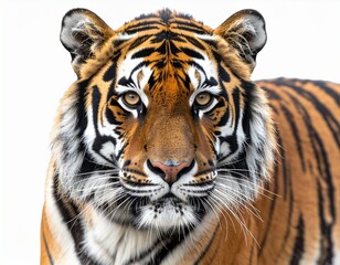 Naklejka premium white tiger portrait