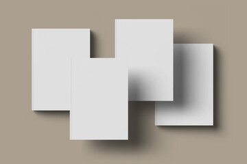 Blank Cover Books Mockup, for Magazine 