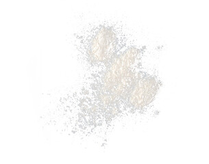 the explosion of flour dust, flour falling, powder falling and scattering
