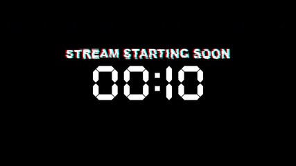 Digital timer displaying 15 second for online streaming event. Perfect for promotional graphics for live streams, virtual events, and digital marketing. 4k video - Powered by Adobe