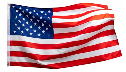 Obraz premium Waving Fabric United States National Emblem Patriotism Symbol Flag Presentation