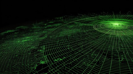 Abstract global network graphic