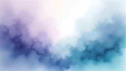 Naklejka premium Watercolor Abstract Background with Soft Blue and Violet Hues