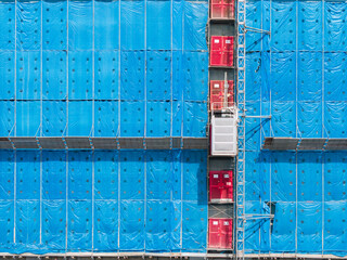 Construction Site Elevator New Building Progress