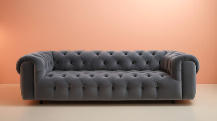 Grey chesterfield sofa furniture design home decor interior decoration